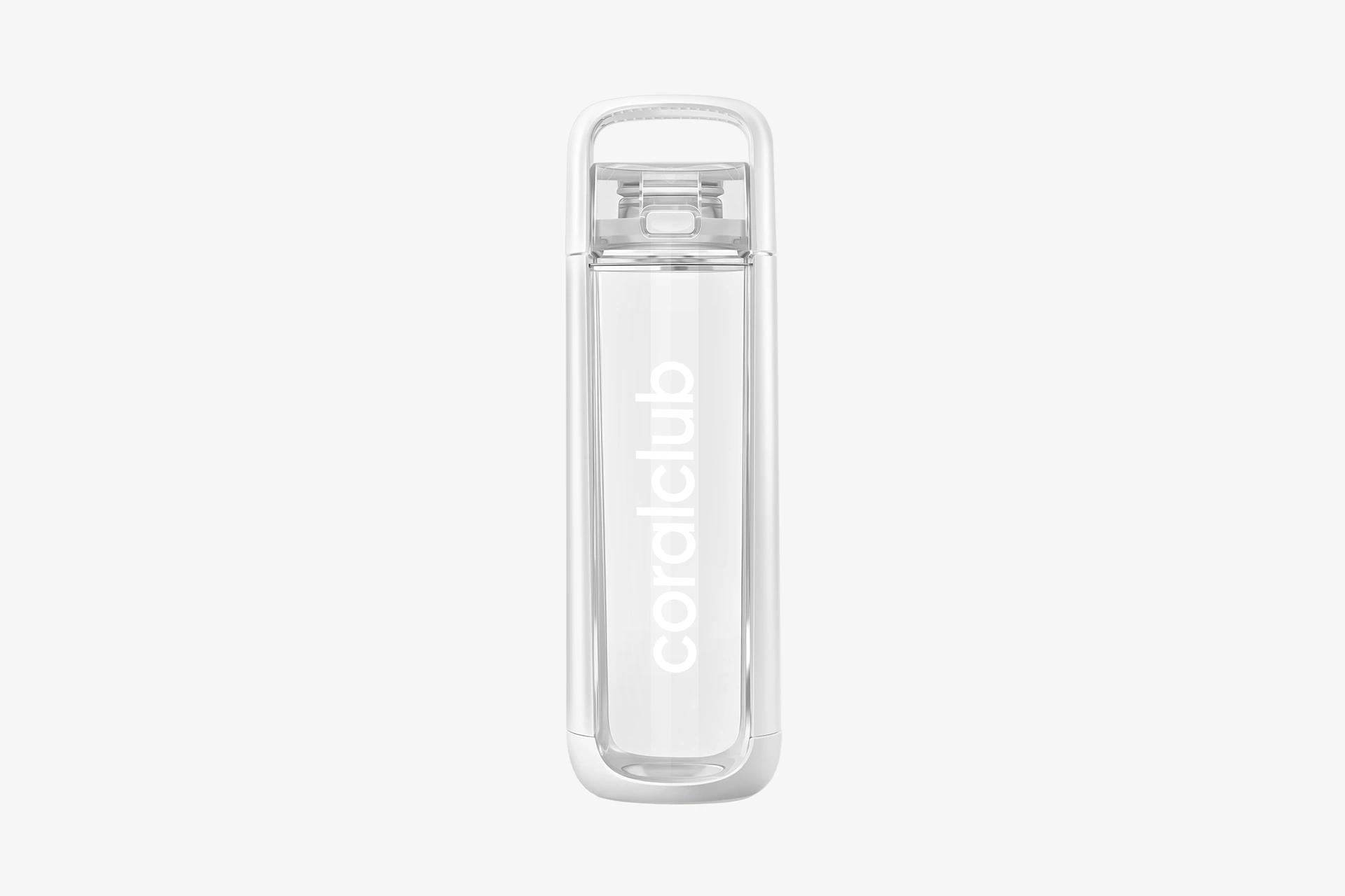 Polar White, Coral Bottle One Water Bottle Gold